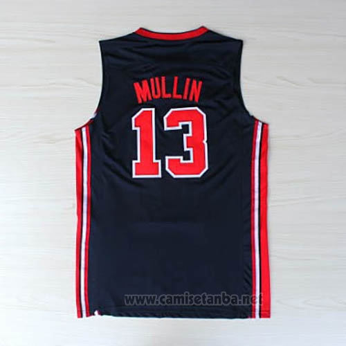 Camiseta USA 1992 Chris Mullin #13 Negro